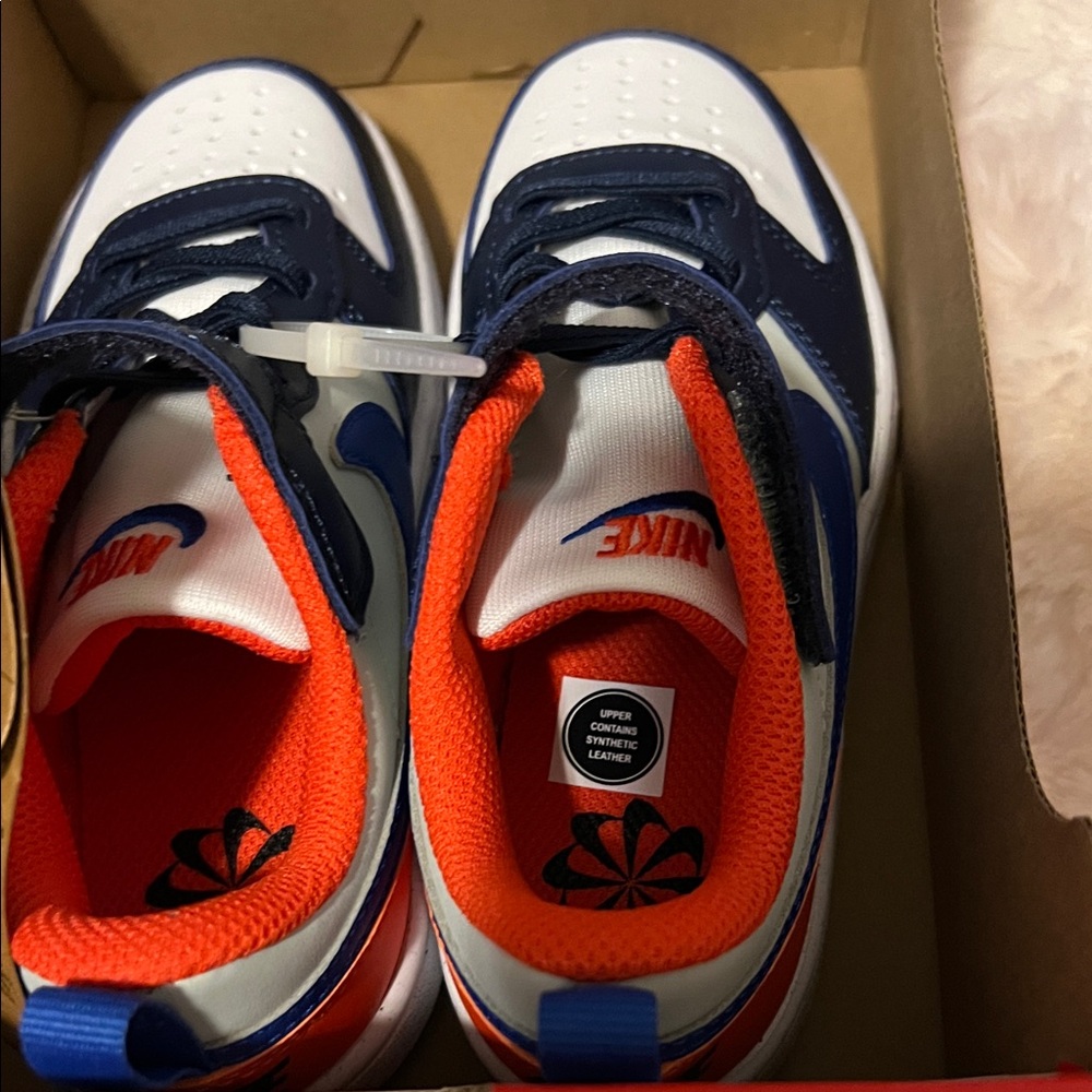 Nike Kids' Navy and Orange Sneakers
